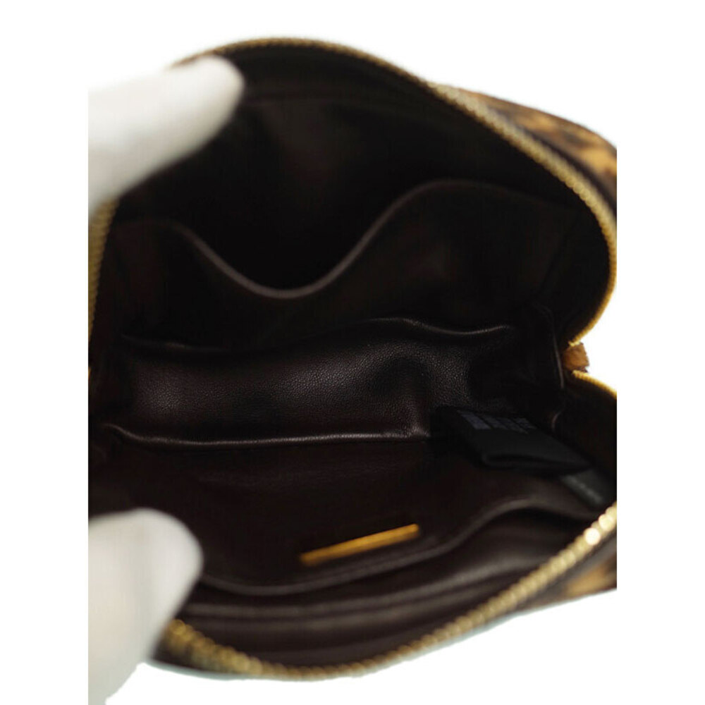 Prada Leopard Calfskin Crossbody Bag pony hair exterior Yellow - Picture 3 of 9